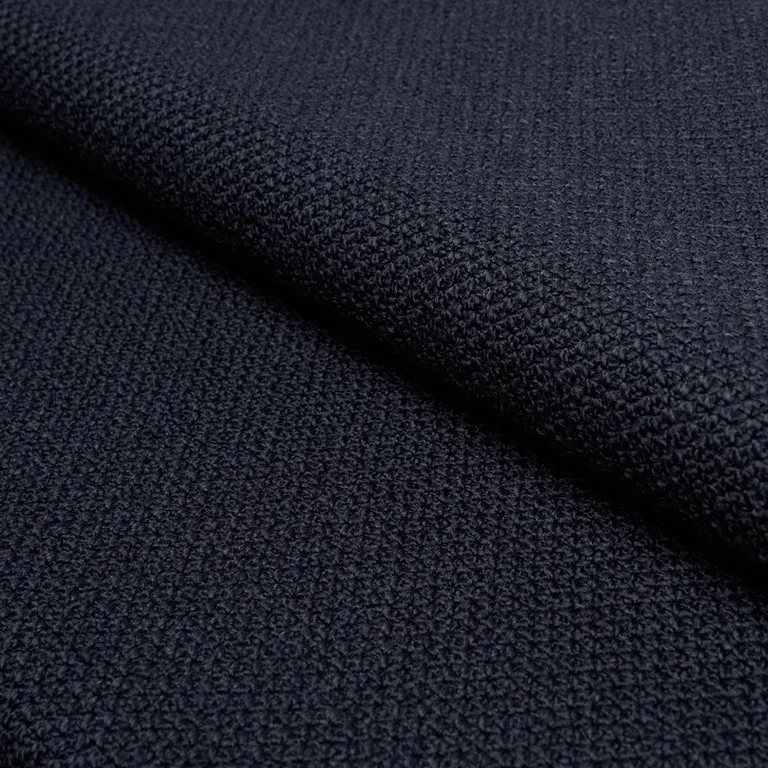 Schumacher 86265 Raye Performance Navy fabric swatch