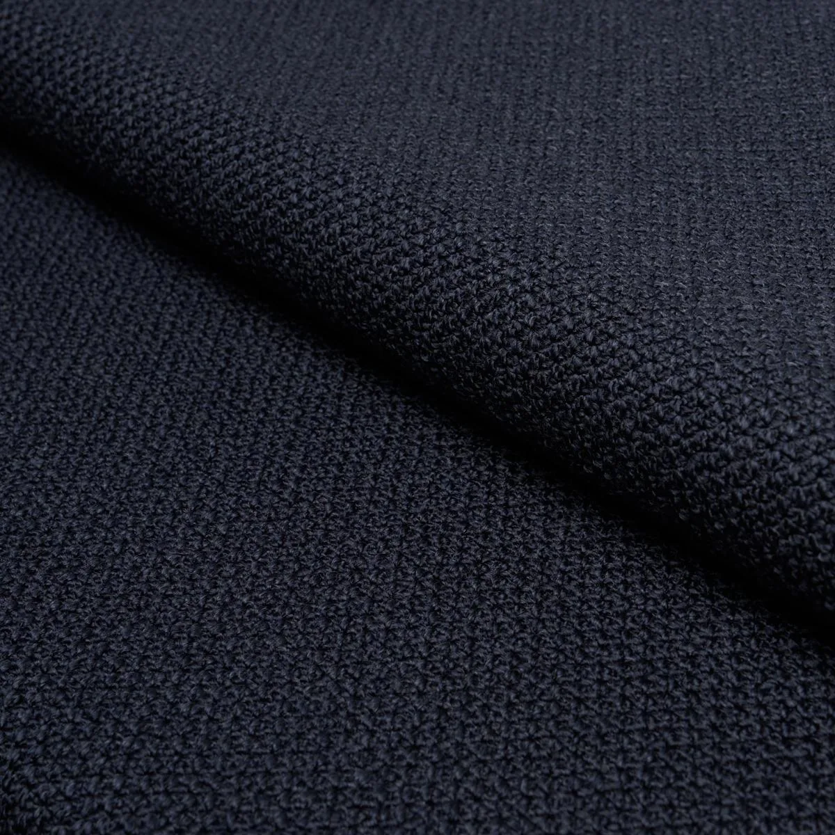 Schumacher 86265 Raye Performance Navy fabric swatch