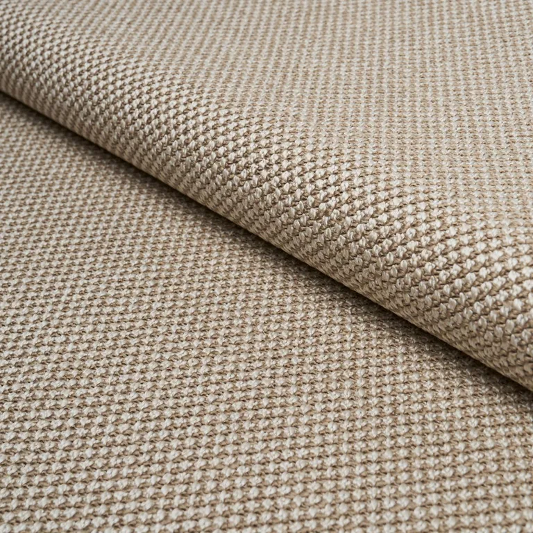 Schumacher 86262 Raye Performance Sand fabric swatch