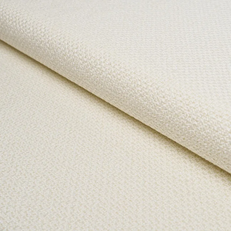 Schumacher 86260 Raye Performance White fabric swatch