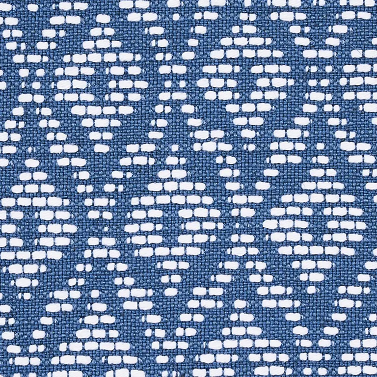 Schumacher 70553 Red Hook Blue fabric swatch