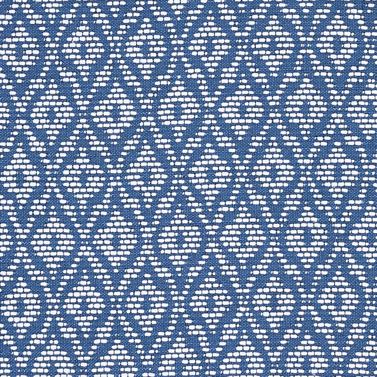 Schumacher 70553 Red Hook Blue fabric swatch