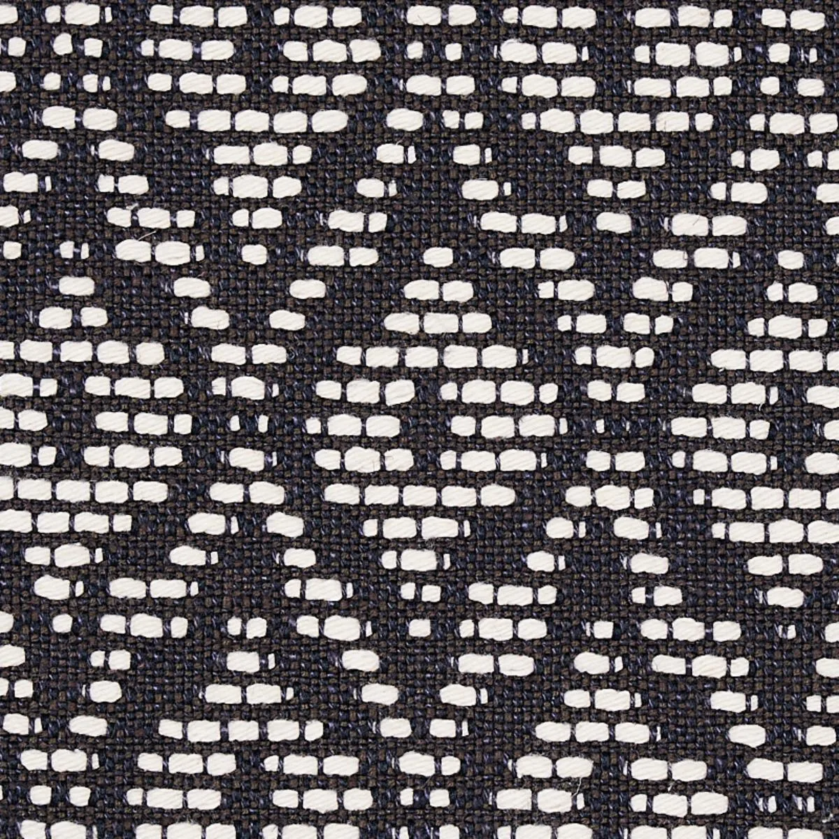 Schumacher 70552 Red Hook Charcoal fabric swatch
