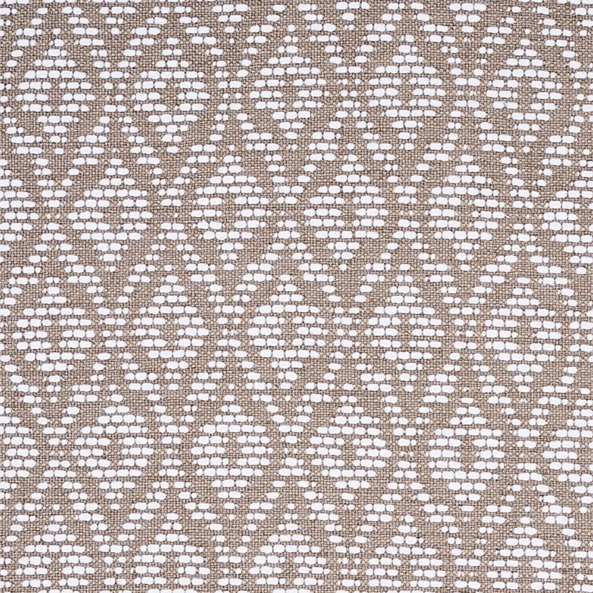 Schumacher 70550 Red Hook Taupe fabric swatch