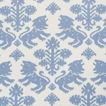 Schumacher 177300 Regalia Blue fabric swatch