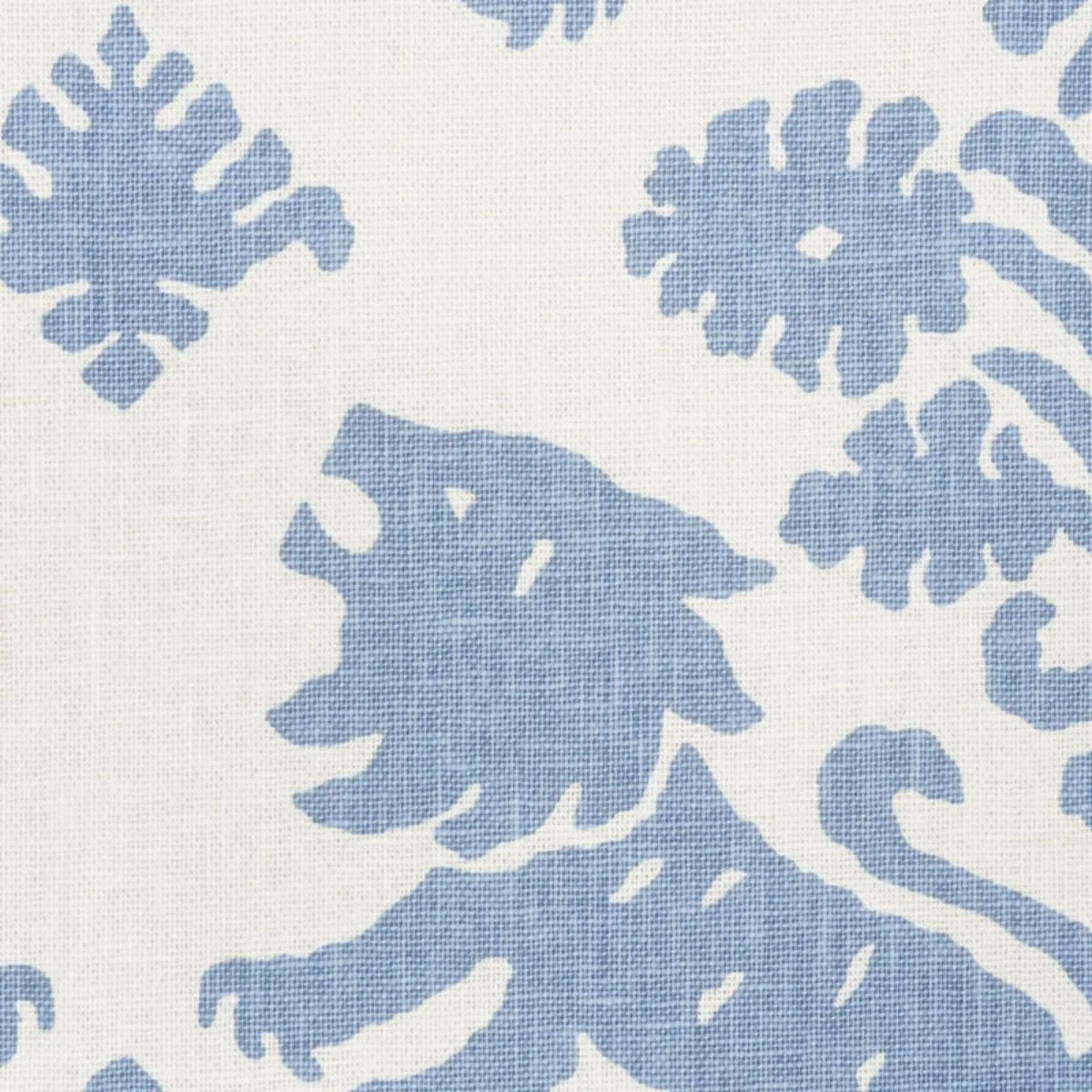 Schumacher 177300 Regalia Blue fabric swatch