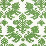 Schumacher 177303 Regalia Green fabric swatch