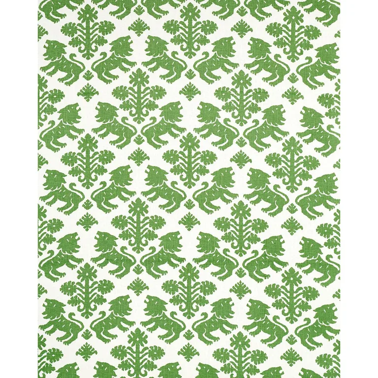 Schumacher 177303 Regalia Green fabric swatch