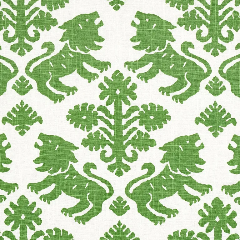Schumacher 177303 Regalia Green fabric swatch