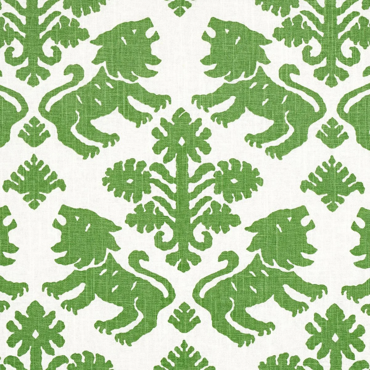 Schumacher 177303 Regalia Green fabric swatch