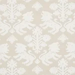 Schumacher 177302 Regalia Natural fabric swatch