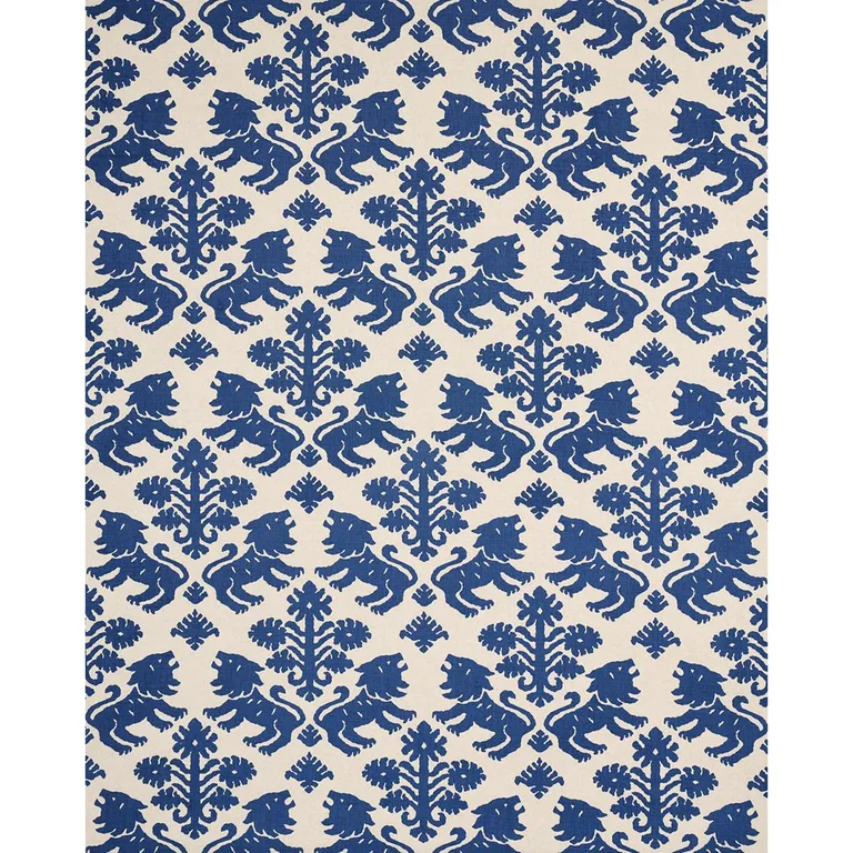 Schumacher 177305 Regalia Navy fabric swatch
