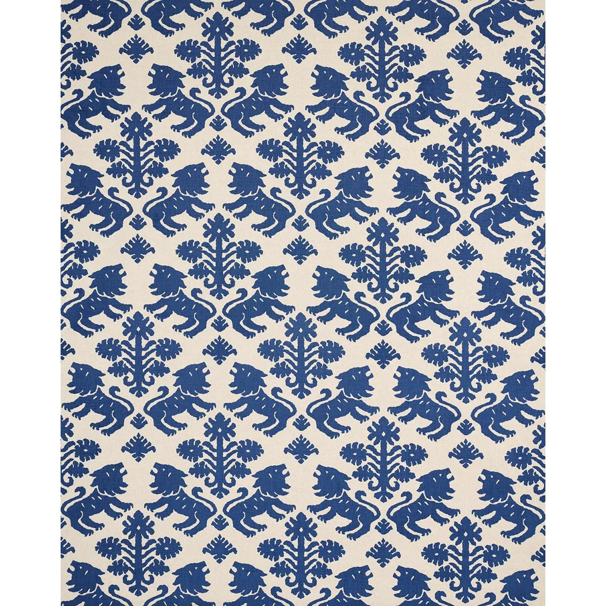 Schumacher 177305 Regalia Navy fabric swatch