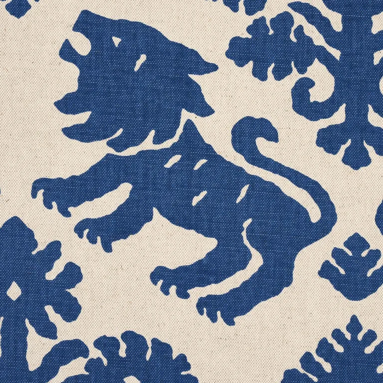 Schumacher 177305 Regalia Navy fabric swatch