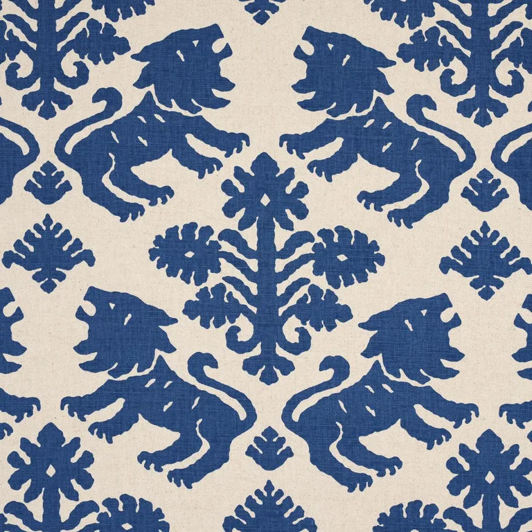 Schumacher 177305 Regalia Navy fabric swatch