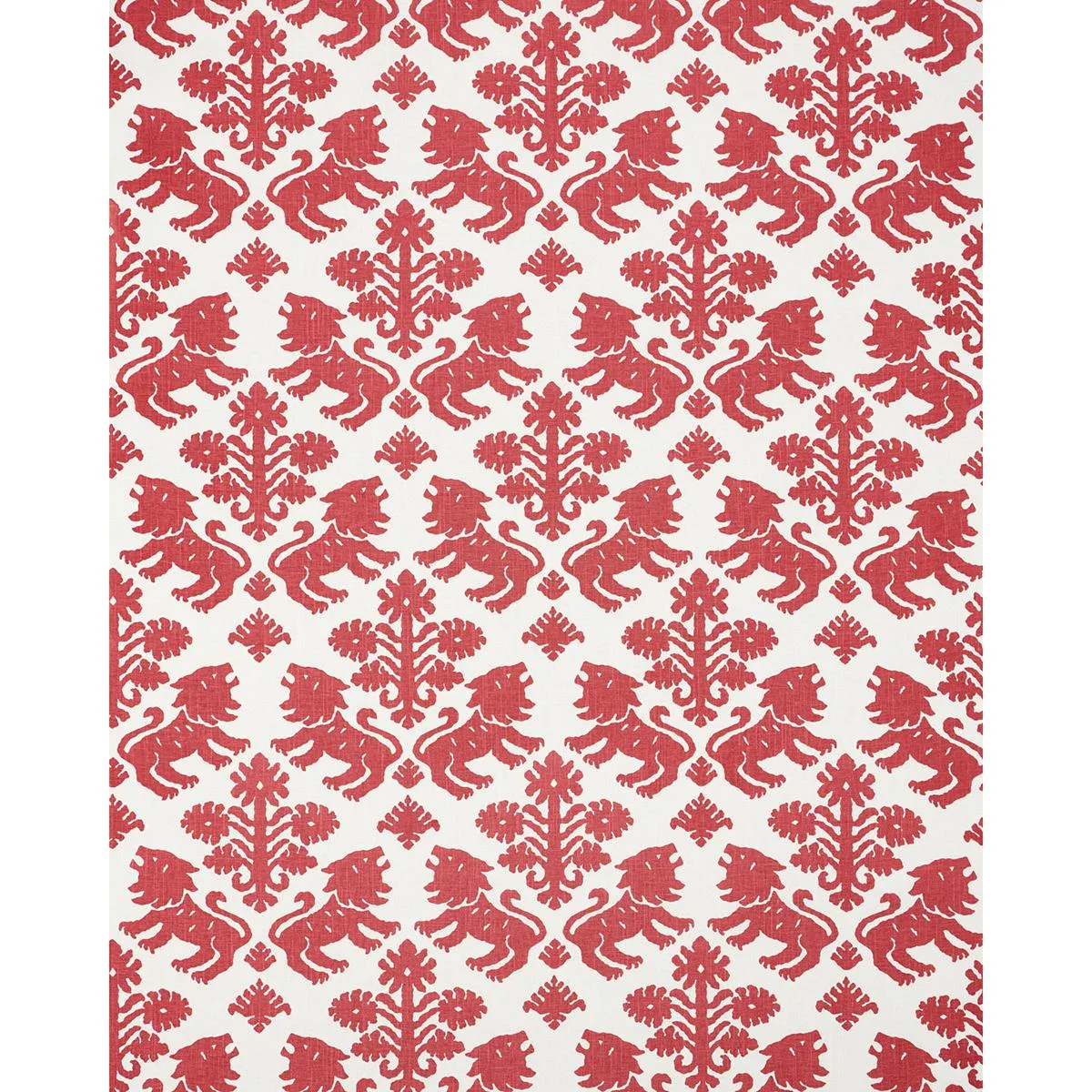 Schumacher 177304 Regalia Red fabric swatch