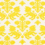 Schumacher 177301 Regalia Yellow fabric swatch