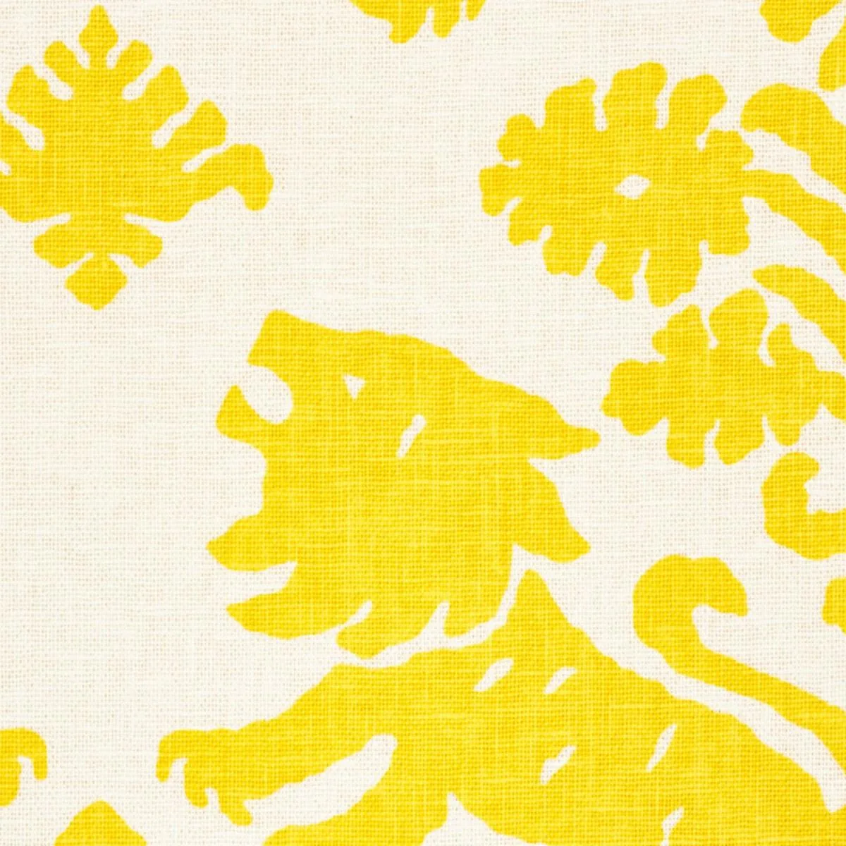 Schumacher 177301 Regalia Yellow fabric swatch