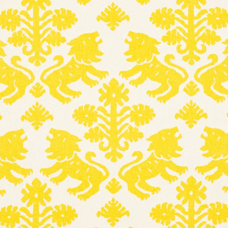 Schumacher 177301 Regalia Yellow fabric swatch