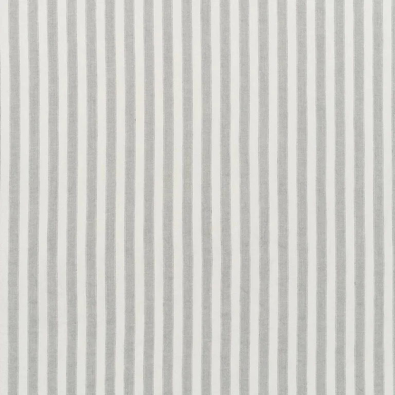 Schumacher 70032 Regatta Linen Stripe Sheer Mineral fabric swatch