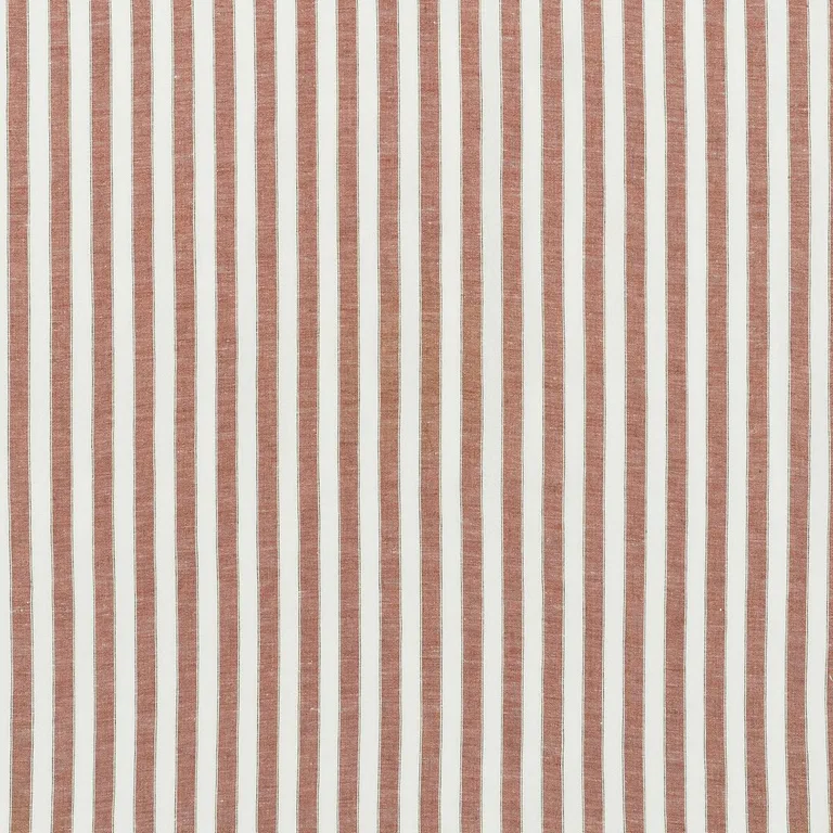 Schumacher 70037 Regatta Linen Stripe Sheer Sienna fabric swatch