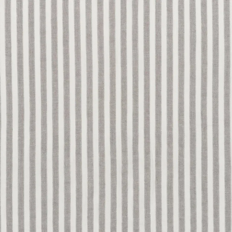 Schumacher 70035 Regatta Linen Stripe Sheer Stone fabric swatch