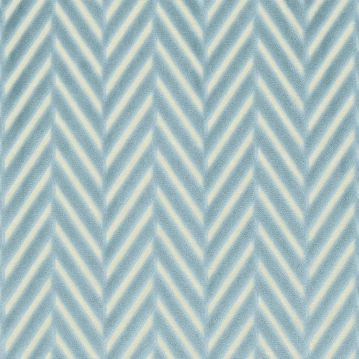 Schumacher 62171 Regent Velvet Herringbone Aqua fabric swatch