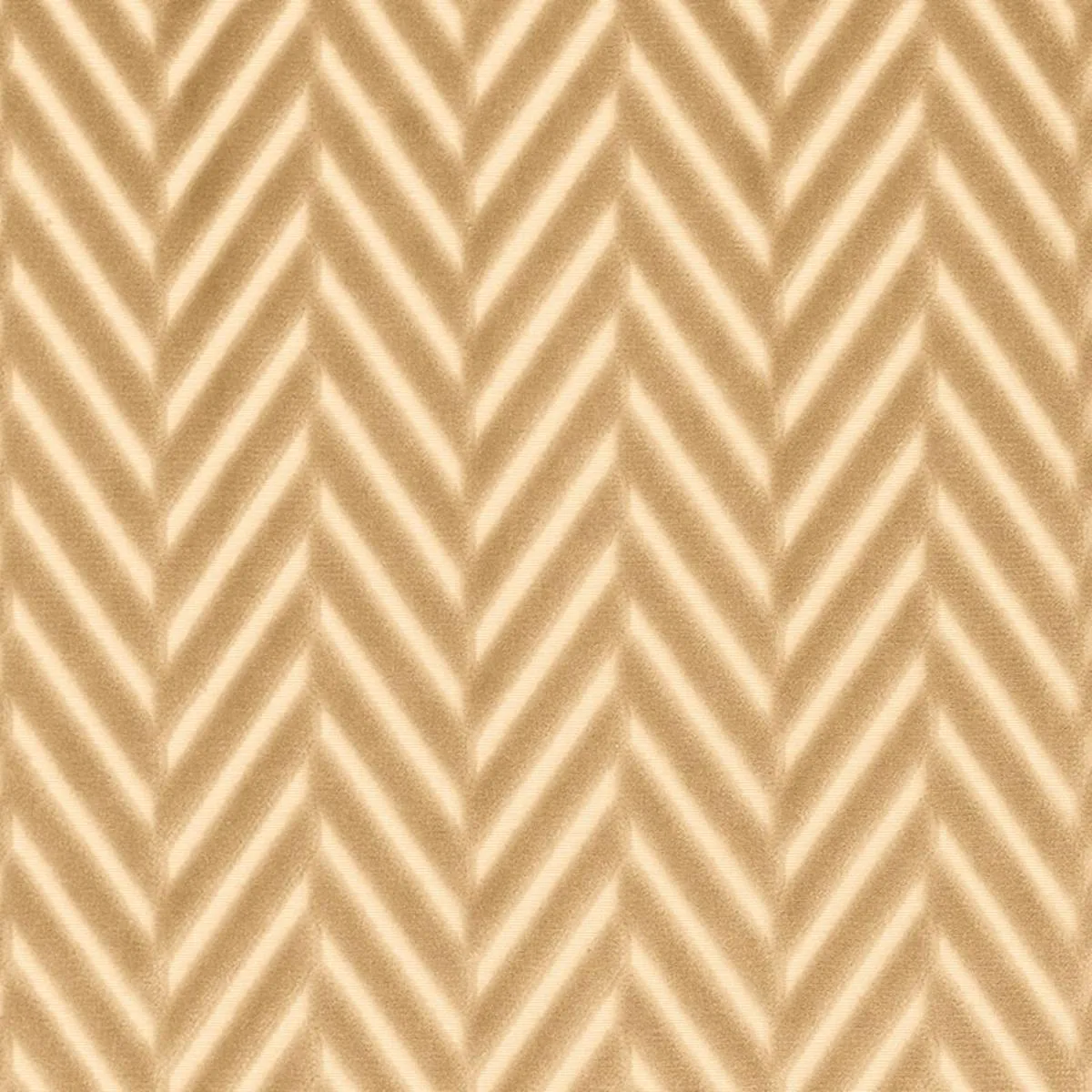 Schumacher 62170 Regent Velvet Herringbone Champagne fabric swatch