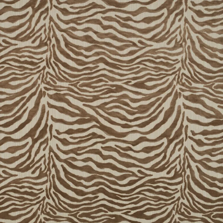 Schumacher 77770 Regine Strie Velvet Beige fabric swatch