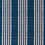 Schumacher 84780 Remmy Hand Woven Stripe Indigo fabric swatch