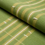 Schumacher 84781 Remmy Hand Woven Stripe Leaf fabric swatch