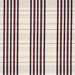 Schumacher 84782 Remmy Hand Woven Stripe Noir fabric swatch