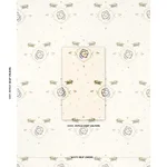Schumacher 84540 Reptilia Embroidery Bright Multi On Ivory fabric swatch