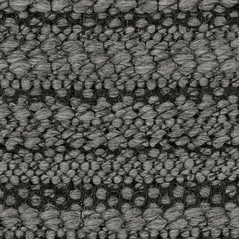 Schumacher 72522 Reyes Bouclé Charcoal fabric swatch
