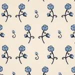 Schumacher 84551 Rhinestone Cowboy Embroidery Navy fabric swatch