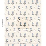 Schumacher 84551 Rhinestone Cowboy Embroidery Navy fabric swatch