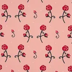Schumacher 84552 Rhinestone Cowboy Embroidery Pink fabric swatch