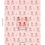 Schumacher 84552 Rhinestone Cowboy Embroidery Pink fabric swatch