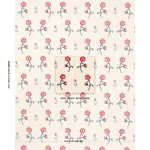 Schumacher 84550 Rhinestone Cowboy Embroidery Poppy fabric swatch