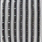 Schumacher 74461 Rhodes Stripe Black fabric swatch