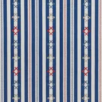 Schumacher 74460 Rhodes Stripe Navy fabric swatch