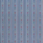 Schumacher 74460 Rhodes Stripe Navy fabric swatch