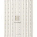 Schumacher 74463 Rhodes Stripe Neutral fabric swatch