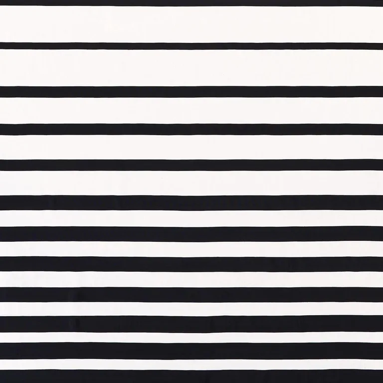 Schumacher 81142 Ribbon Appliqué Panel Black On Ivory fabric swatch