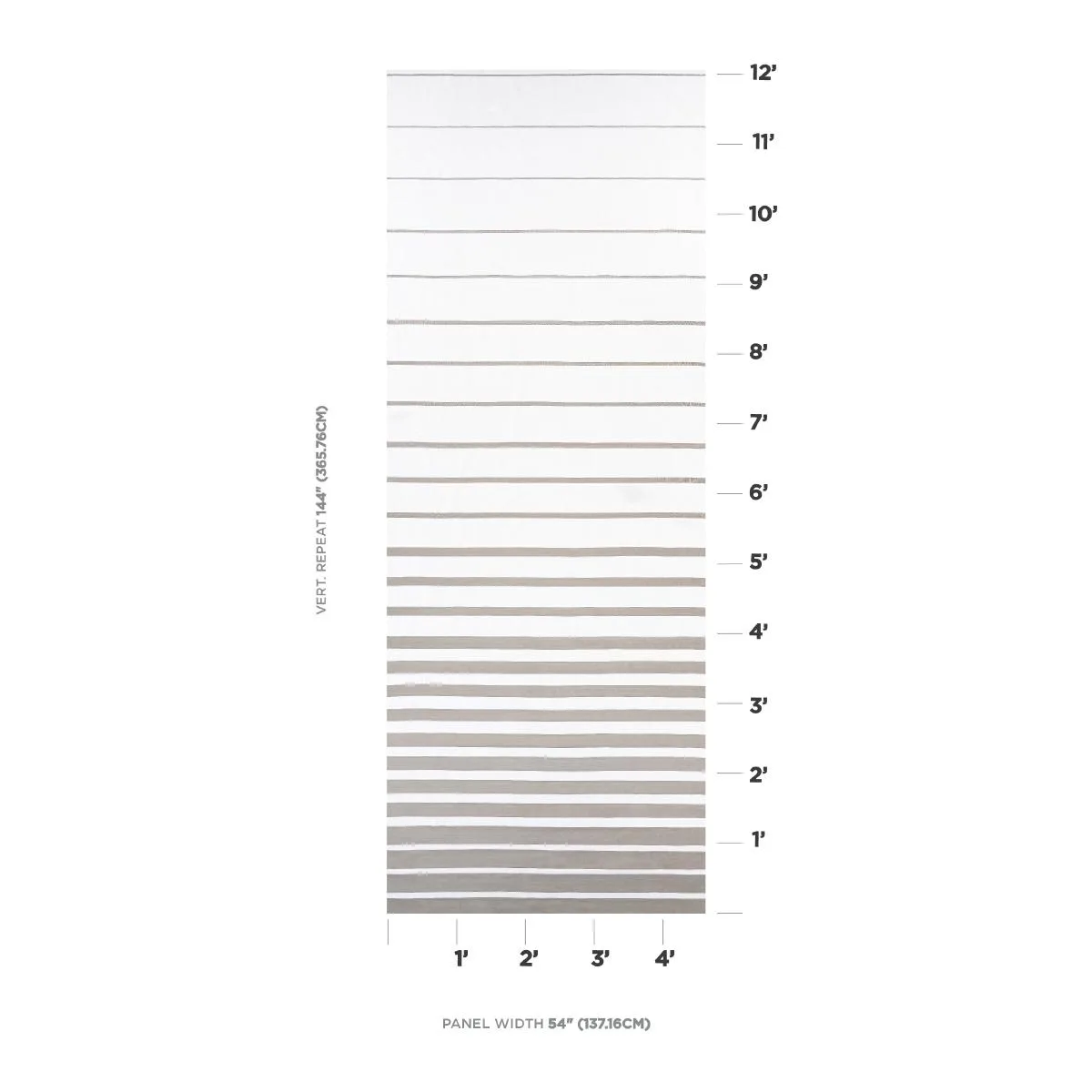 Schumacher 81140 Ribbon Appliqué Panel Grey On Ivory fabric swatch