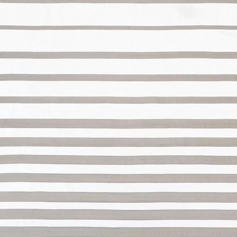 Schumacher 81140 Ribbon Appliqué Panel Grey On Ivory fabric swatch