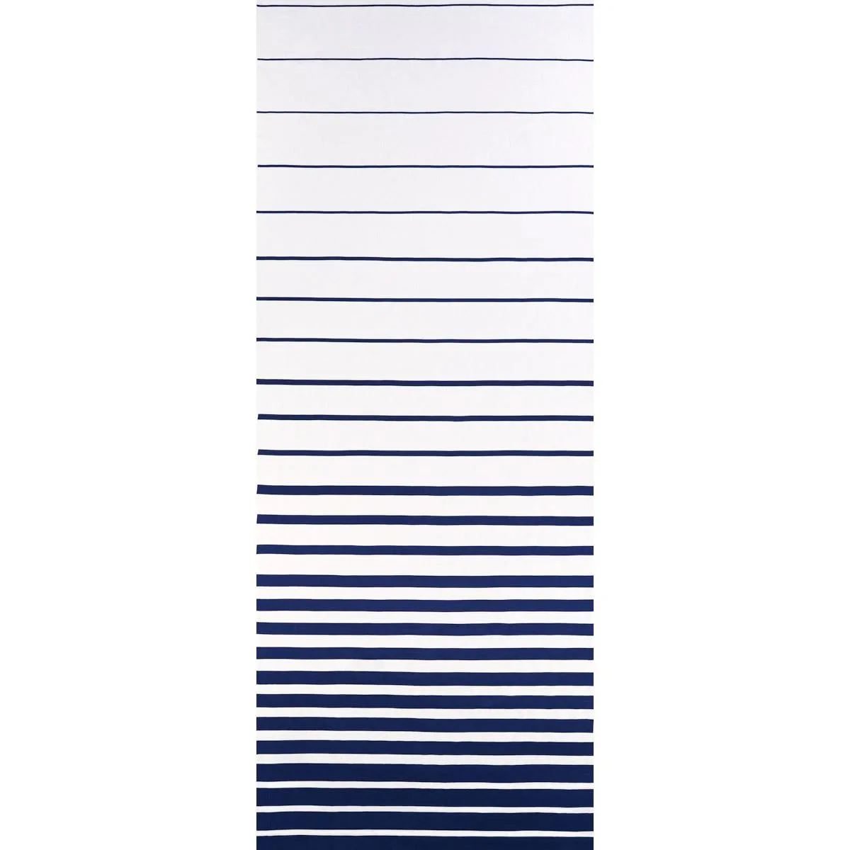 Schumacher 81141 Ribbon Appliqué Panel Navy On Ivory fabric swatch