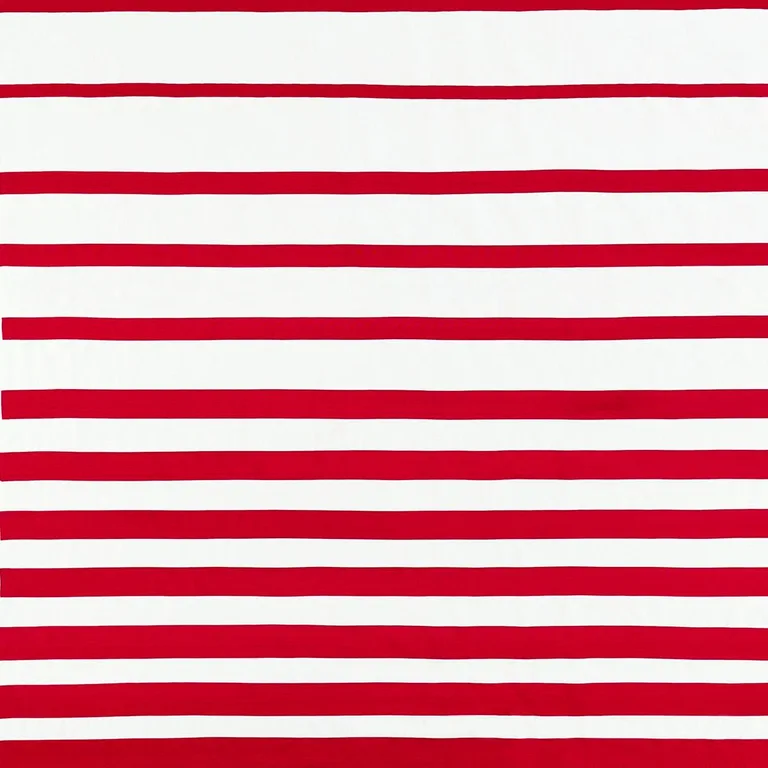 Schumacher 81143 Ribbon Appliqué Panel Red On Ivory fabric swatch