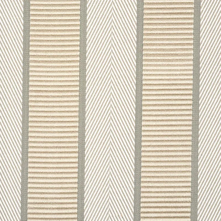 Schumacher 77101 Ribbon Stripe Champagne fabric swatch
