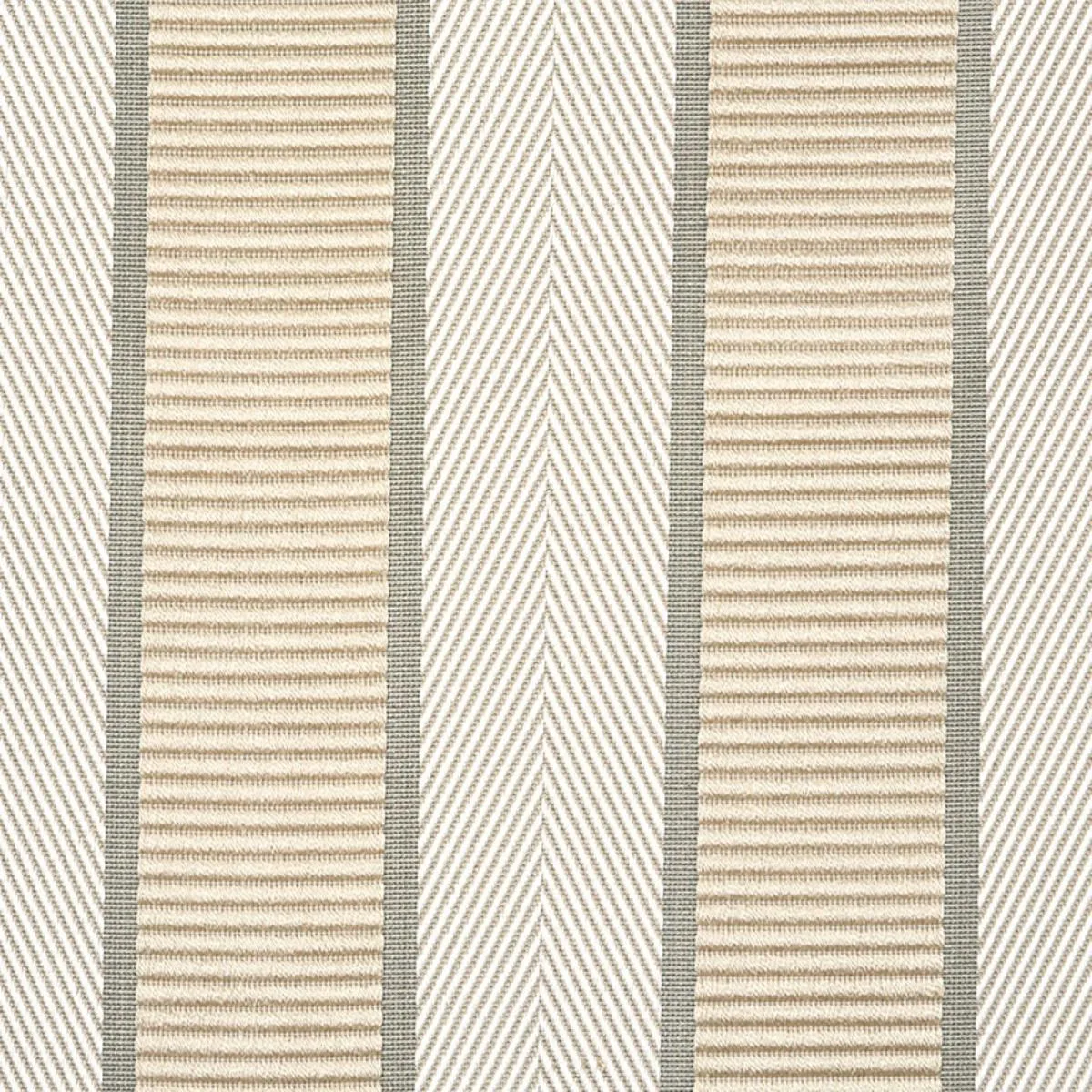 Schumacher 77101 Ribbon Stripe Champagne fabric swatch